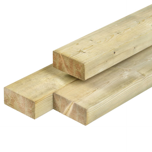 VUREN TIMMERHOUT | GEIMPREGNEERD | GEDROOGD | RONDE HOEKEN | 4,5 X 9,5