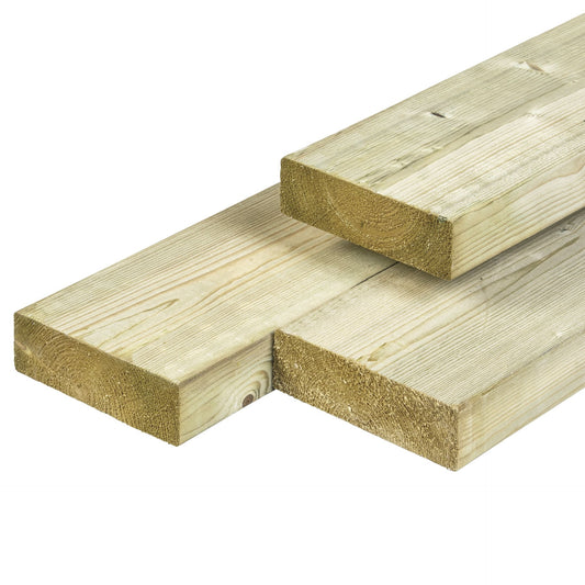 VUREN TIMMERHOUT | GEIMPREGNEERD | GEDROOGD | RONDE HOEKEN | 4,5 X 14,5